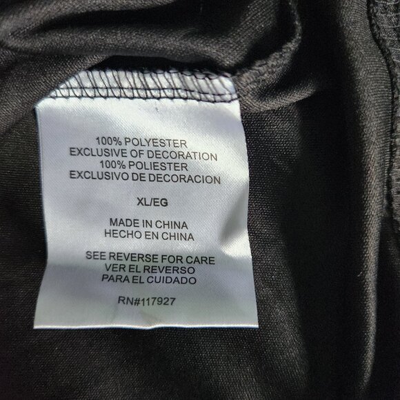 Head Golf Polo Shirt Men's Size XL Black with Striped Sleeves 3 Button Collared - Picture 10 of 12